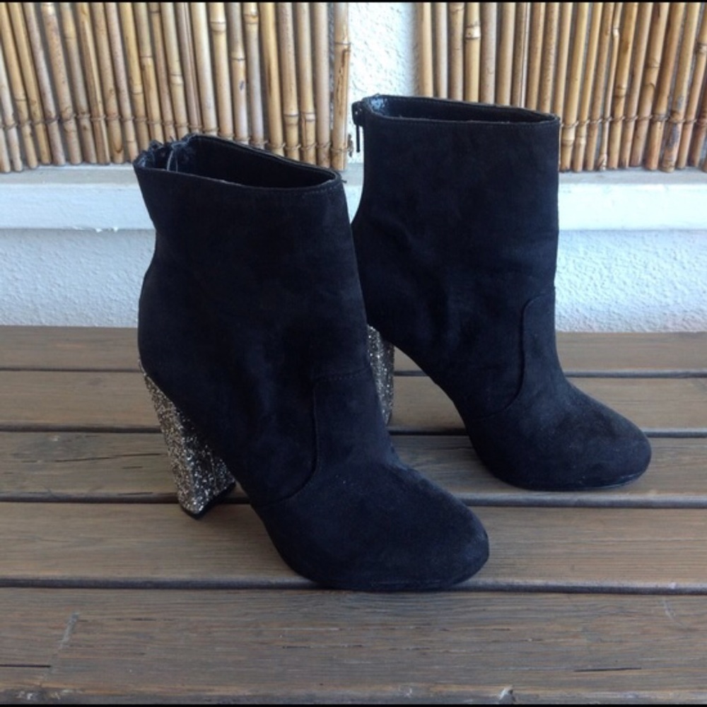 Steve Madden glitter booties